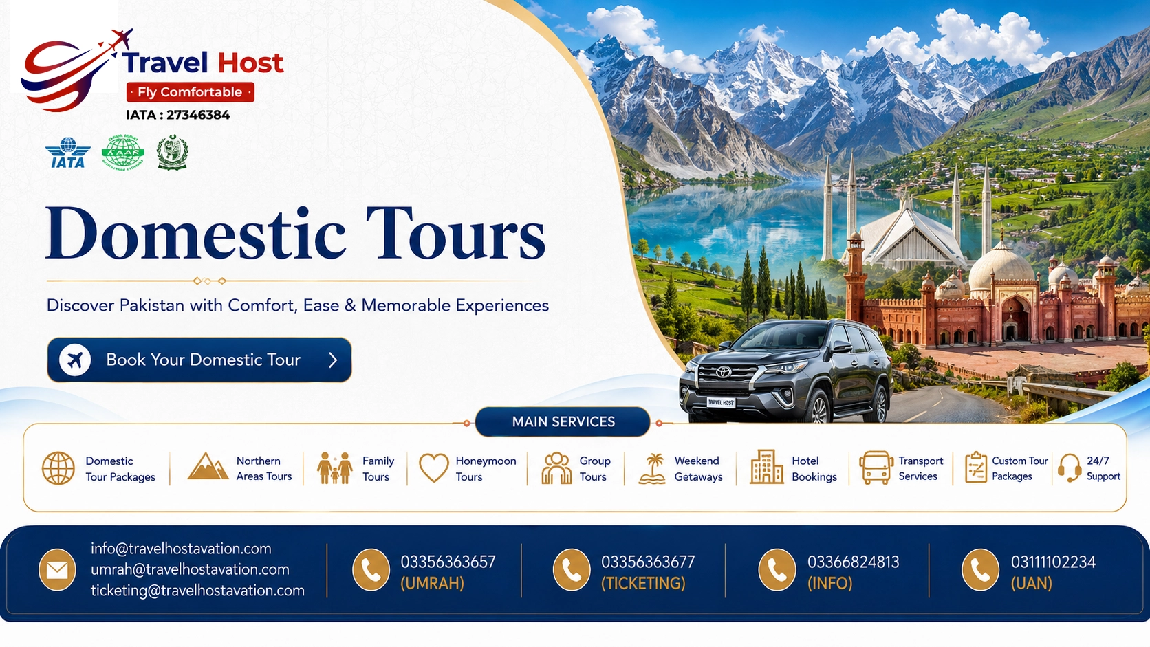 travel host domestic tours banner