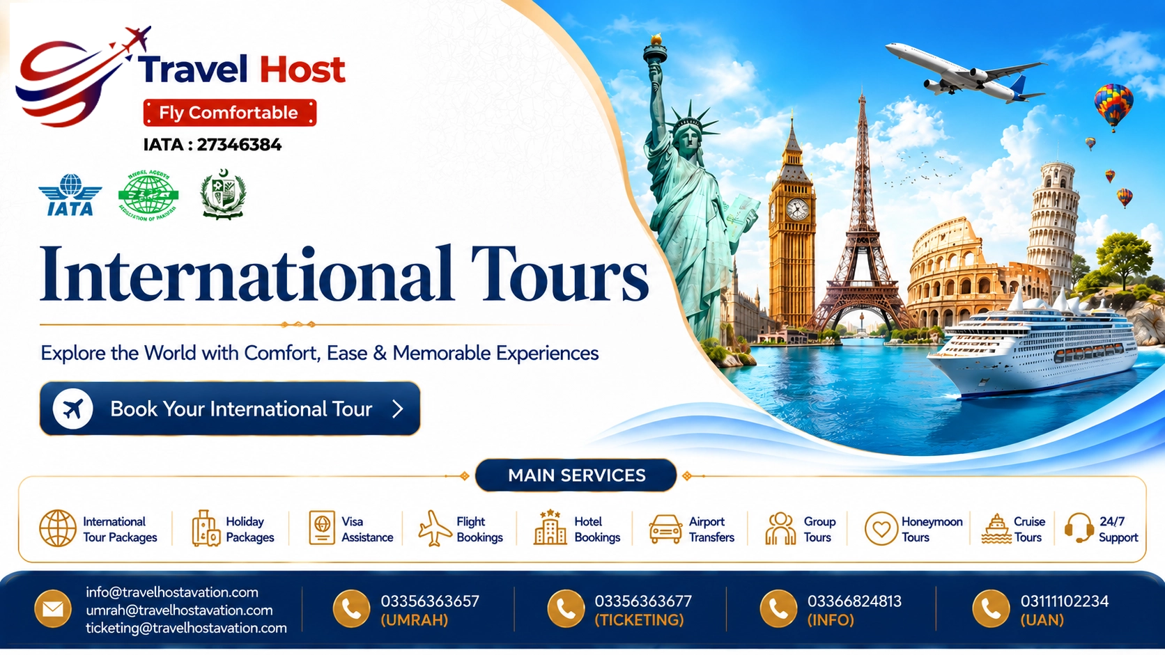 travel host international tours banner