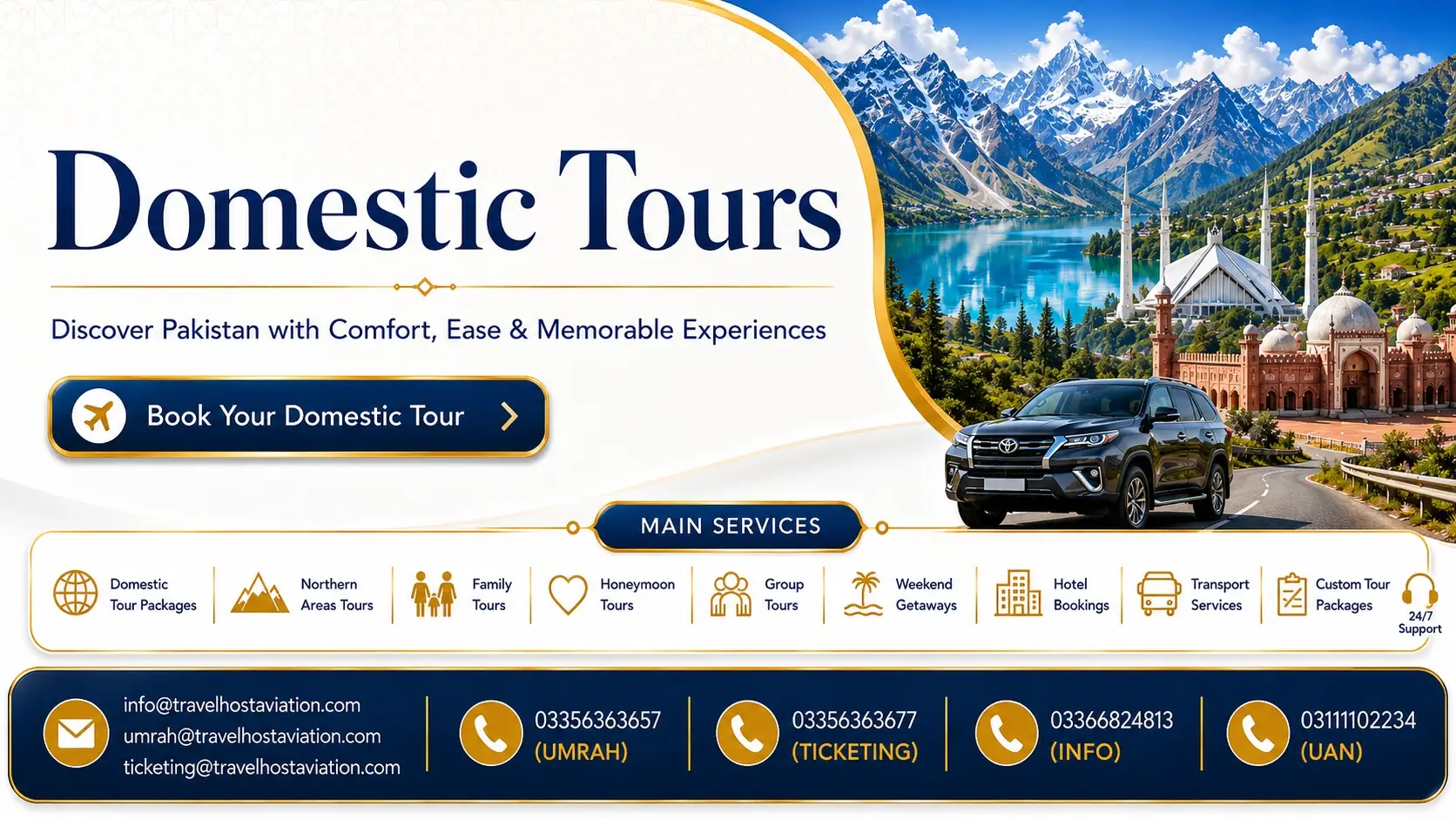 travel host domestic tours banner